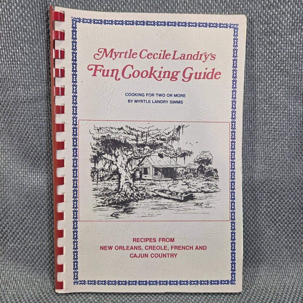 Vintage Myrtle Cecile Landry’s Fun Cooking Guide Lafayette Louisiana Cajun Cookb